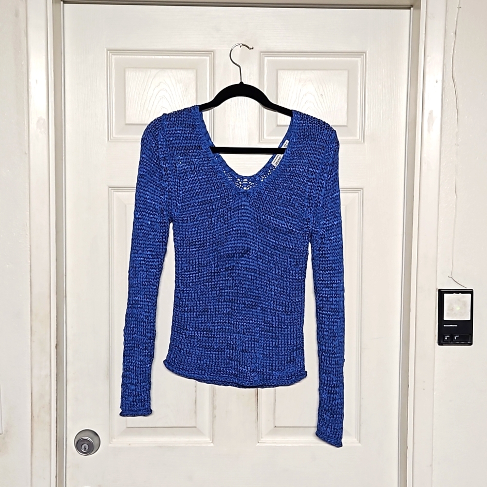 Zara Women M fish net top mesh